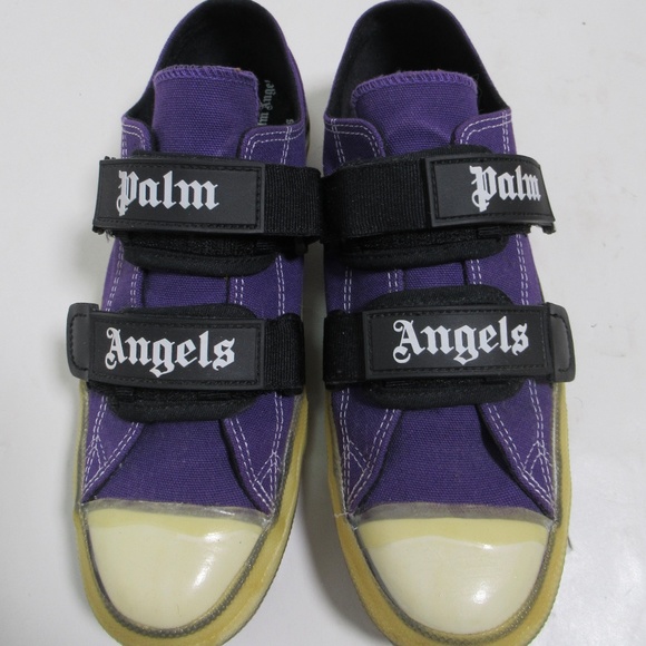Palm Angels Women's Vulcanized Low Sneakers Purple Size 10 US W / 7 UK / 40 EU - Picture 1 of 12